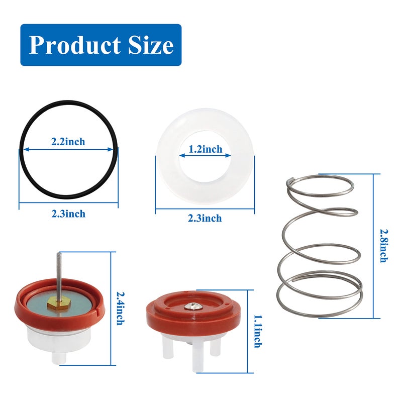 ShineUs RK1-720A Pressure Vacuum Breaker Repair Kitï¼ŒCompatible with Wilkins Model 1/2â€, 3/4â€, and 1â€ - Image 3